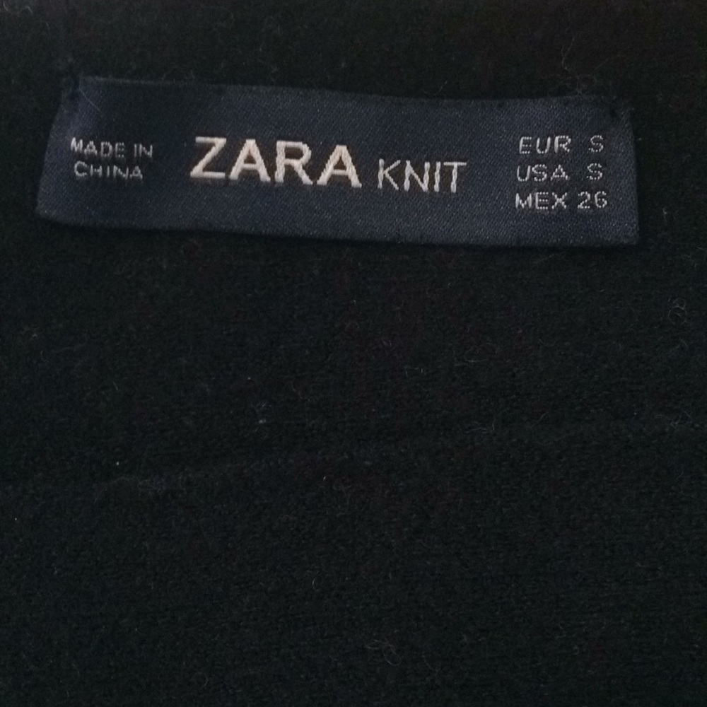 ZARA knit mini skirt black